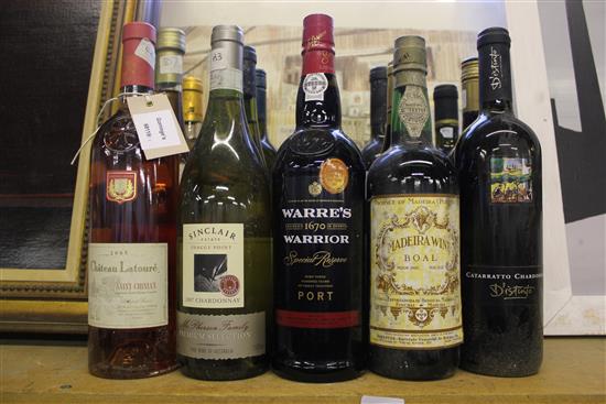 15 bottles of mixed wines